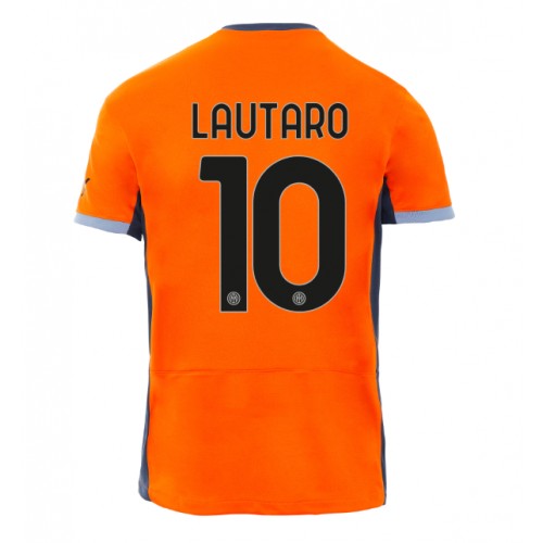 Fotballdrakt Herre Inter Milan Lautaro Martinez #10 Tredjedrakt 2023-24 Kortermet